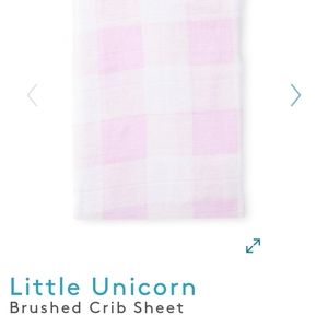 **SOLD** Little Unicorn Brushed Crib Sheet